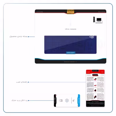 برچسب پوششی ماهوت مدل Blue-Holographic مناسب برای تبلت سامسونگ Galaxy Tab S3 9.7 2017 T820