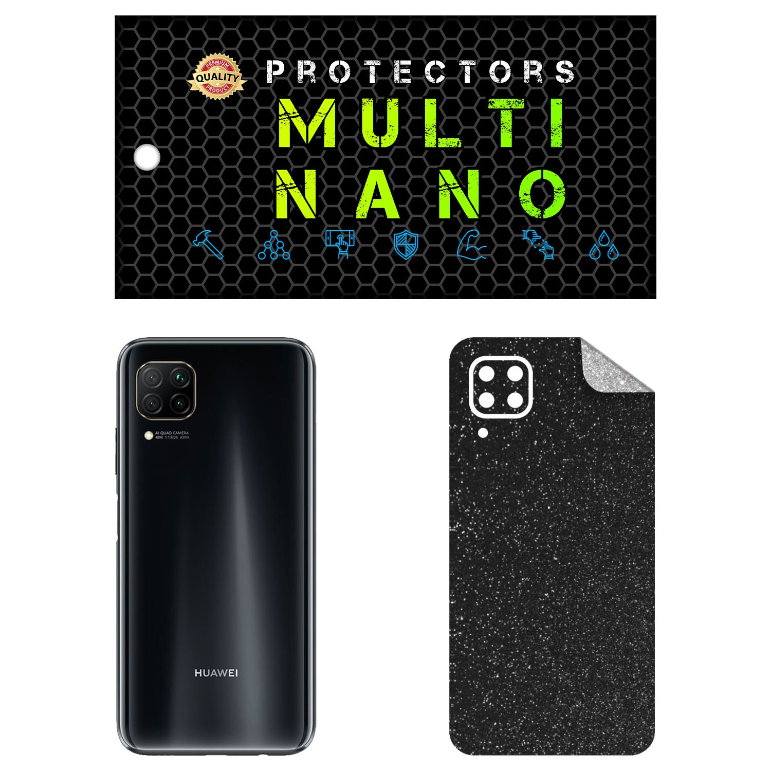 برچسب پوششی کهکشانی مولتی نانو مدل X-F1G برای پشت موبایل هوآوی Nova 7i