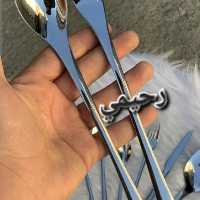 سرویس قاشق و چنگال 24نفره 120 پارچه یونیک آلمان اصل طرح جدید براقه