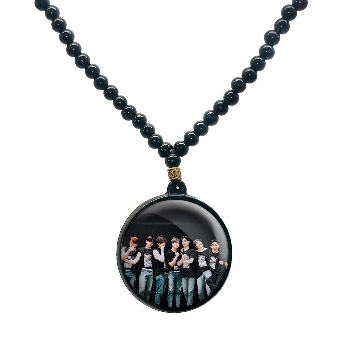 گردنبند پرمانه طرح GOT7 کد pmd.19139 مدل دو طرفه