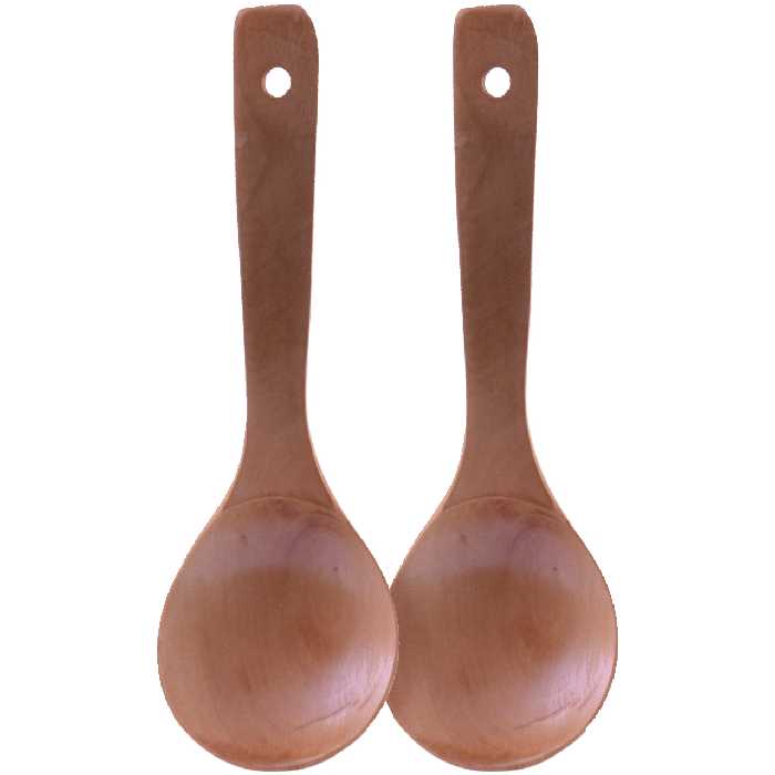 ملاقه چوبی مدل 7-1863 بسته 2 عددی