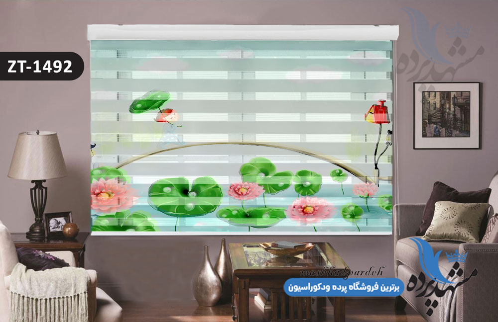 پرده زبرا تصویری چاپی طرح فانتزی کودکانه کد ZT1492
