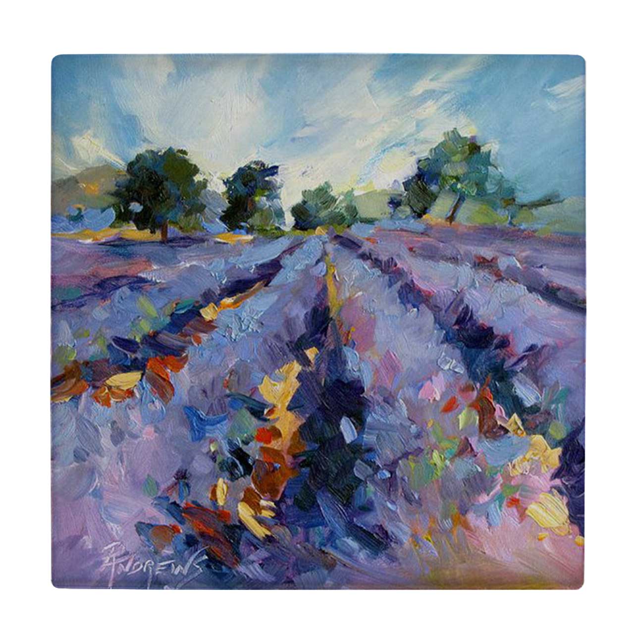 کاشی کارنیلا طرح نقاشی آبستره مزرعه کد wkk1947