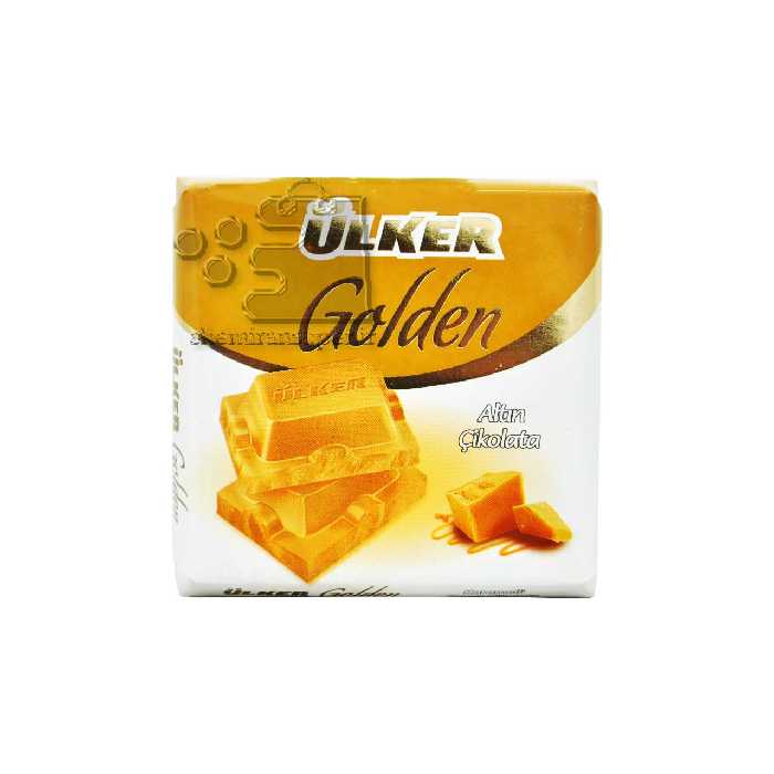 شکلات سفید کاراملی گلدن 60 گرم اولکر - ulker
