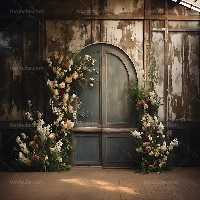 بک دراپ عکاسی درب چوبی | گرافیک با طعم تربچه