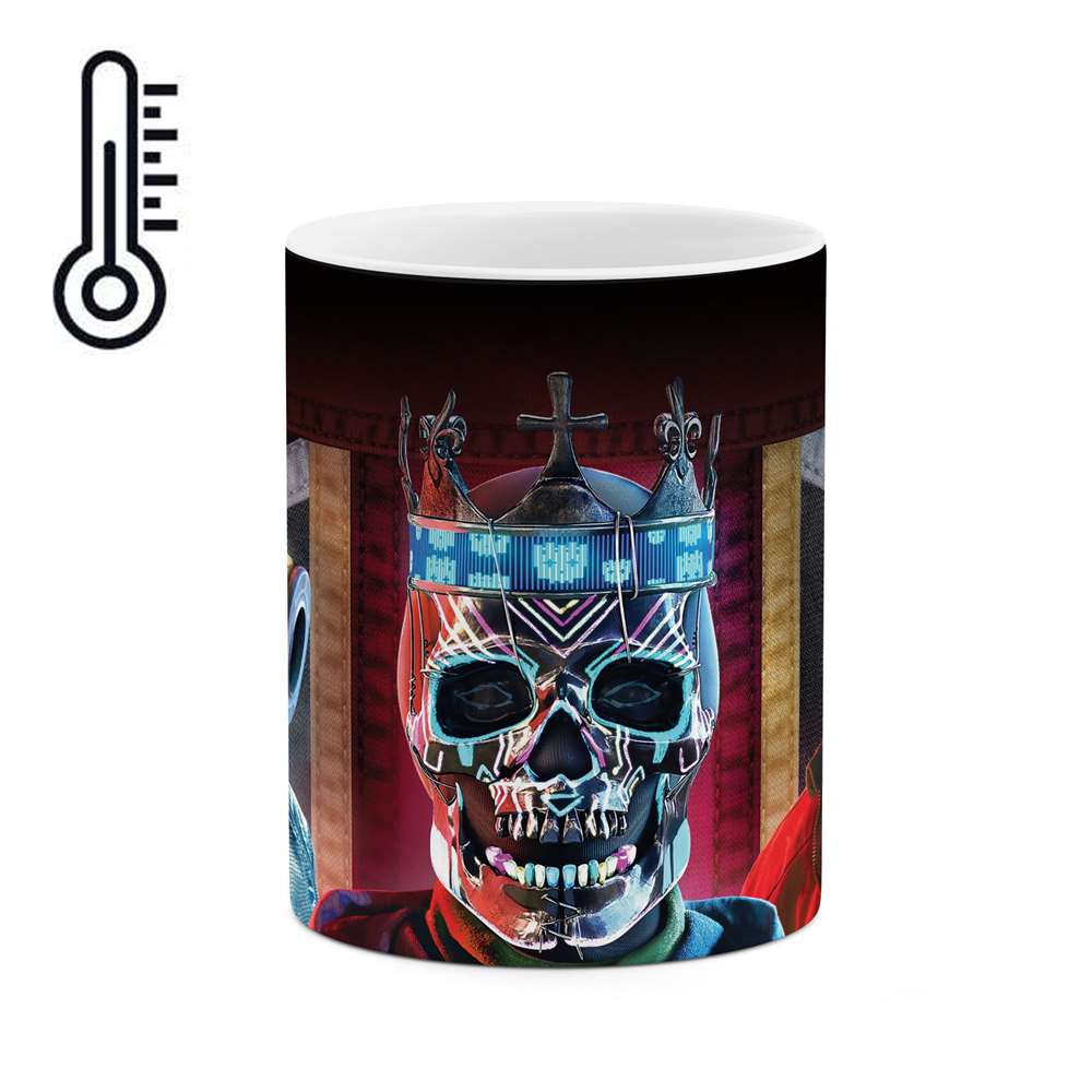 ماگ حرارتی طرح جمجمه مدل mgp00759