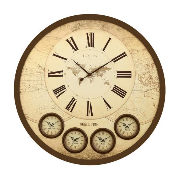 ساعت دیواری لوتوس مدل WT-90901-ELLA-BR