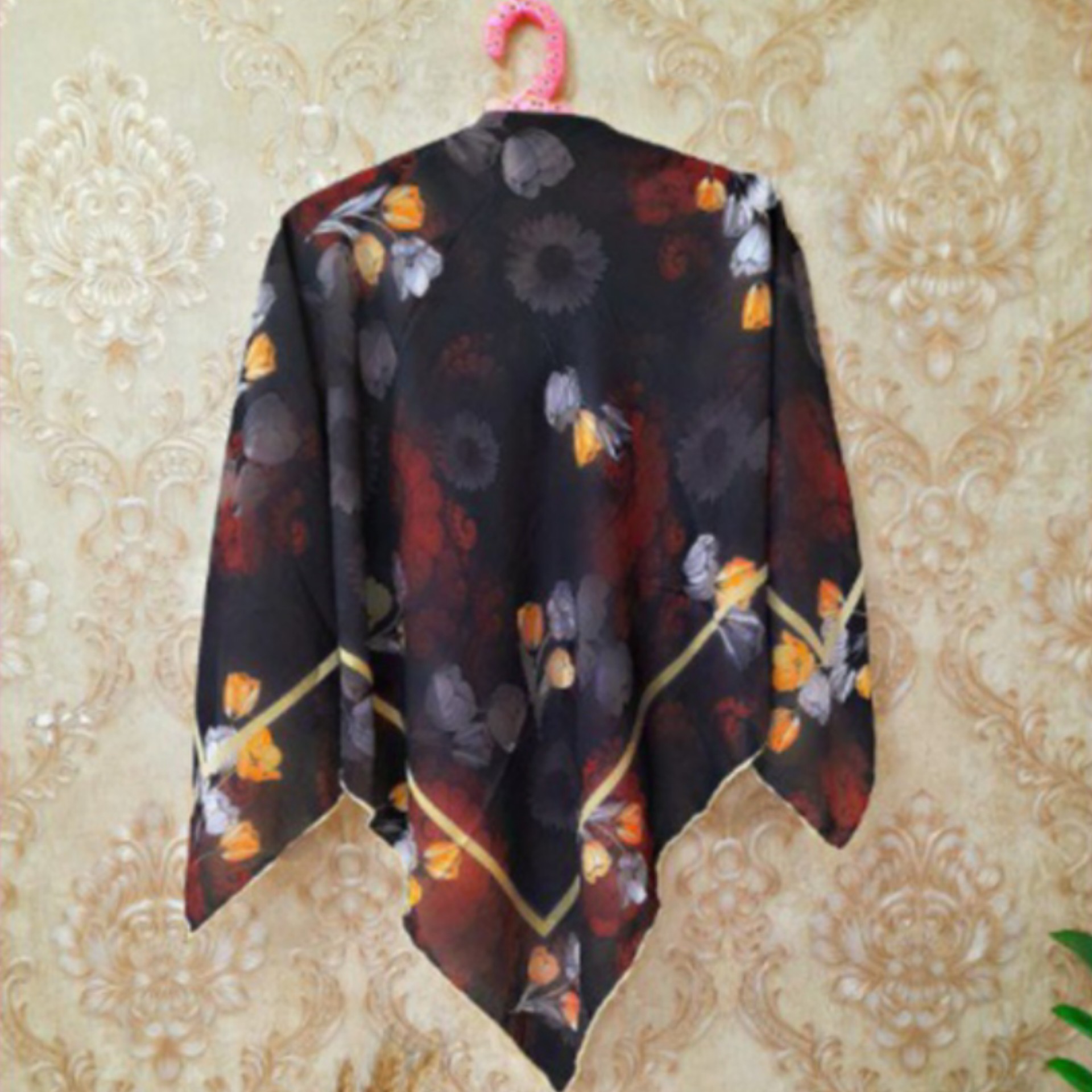 روسری گلدار قواره 120