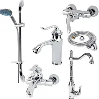 ست 6 تیکه بامبو کروم