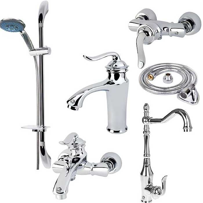 ست 6 تیکه بامبو کروم