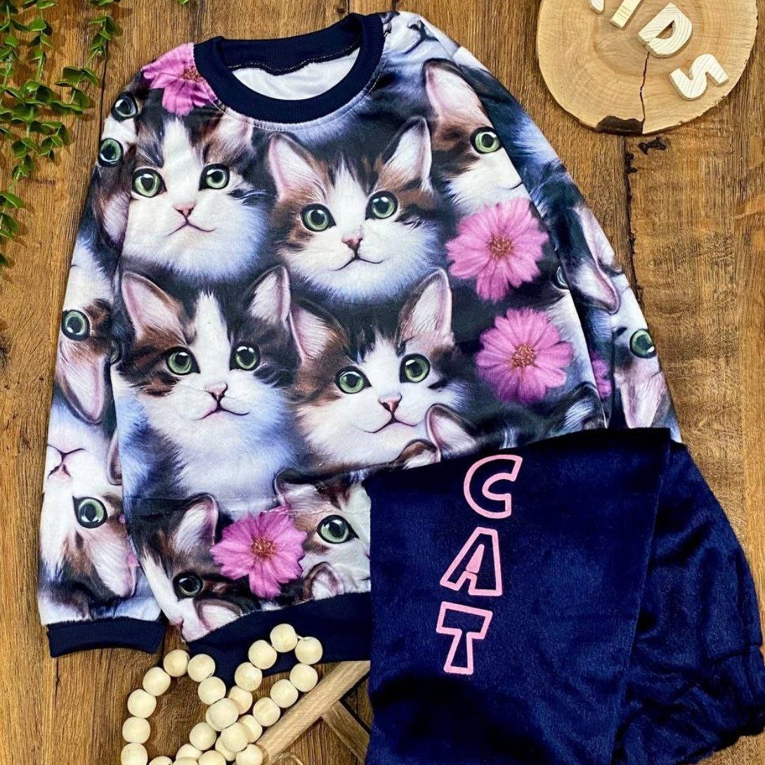 ست مخمل طرح cat بچگانه
