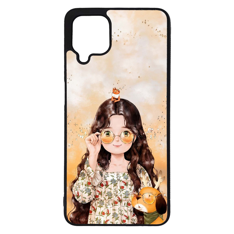 کاور طرح دختر کد G-214 مناسب برای گوشی موبایل سامسونگ Galaxy A12 / A12 5G | دیجی قاب دونی