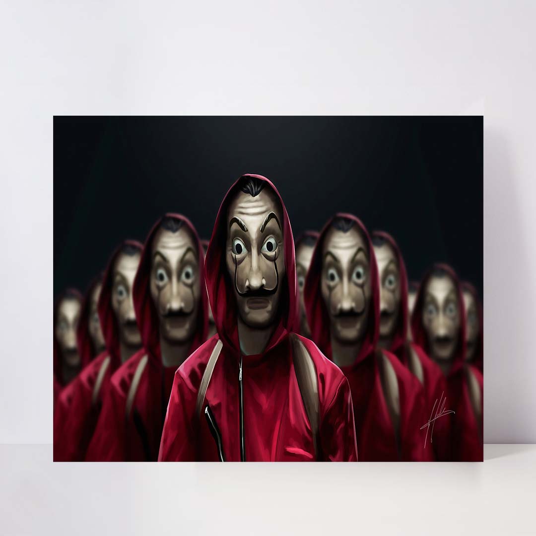 تابلو شاسی مدل money heist netflix کد S-10010