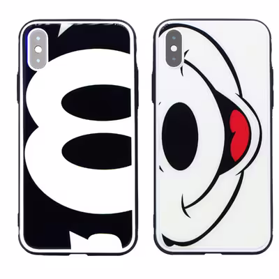 کاور طرح MICKEY MOUSE مدل BH-SET مناسب برای گوشی موبایل اپل Iphone XS MAX مجموعه 2 عددی