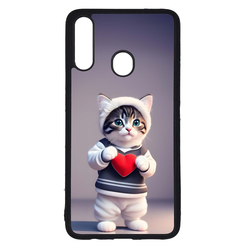 کاور طرح بچه گربه کد G-153 مناسب برای گوشی موبایل سامسونگ Galaxy A20s | دیجی قاب دونی