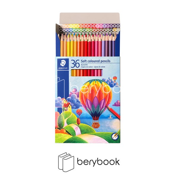 staedtler / مداد رنگی / 36 رنگ / soft / جعبه مقوایی / 143CD36LJ