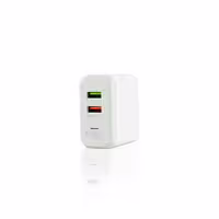 شارژر دیواری 18 وات جی بی کیو مدل F-2USB به همراه کابل لایتنینگ