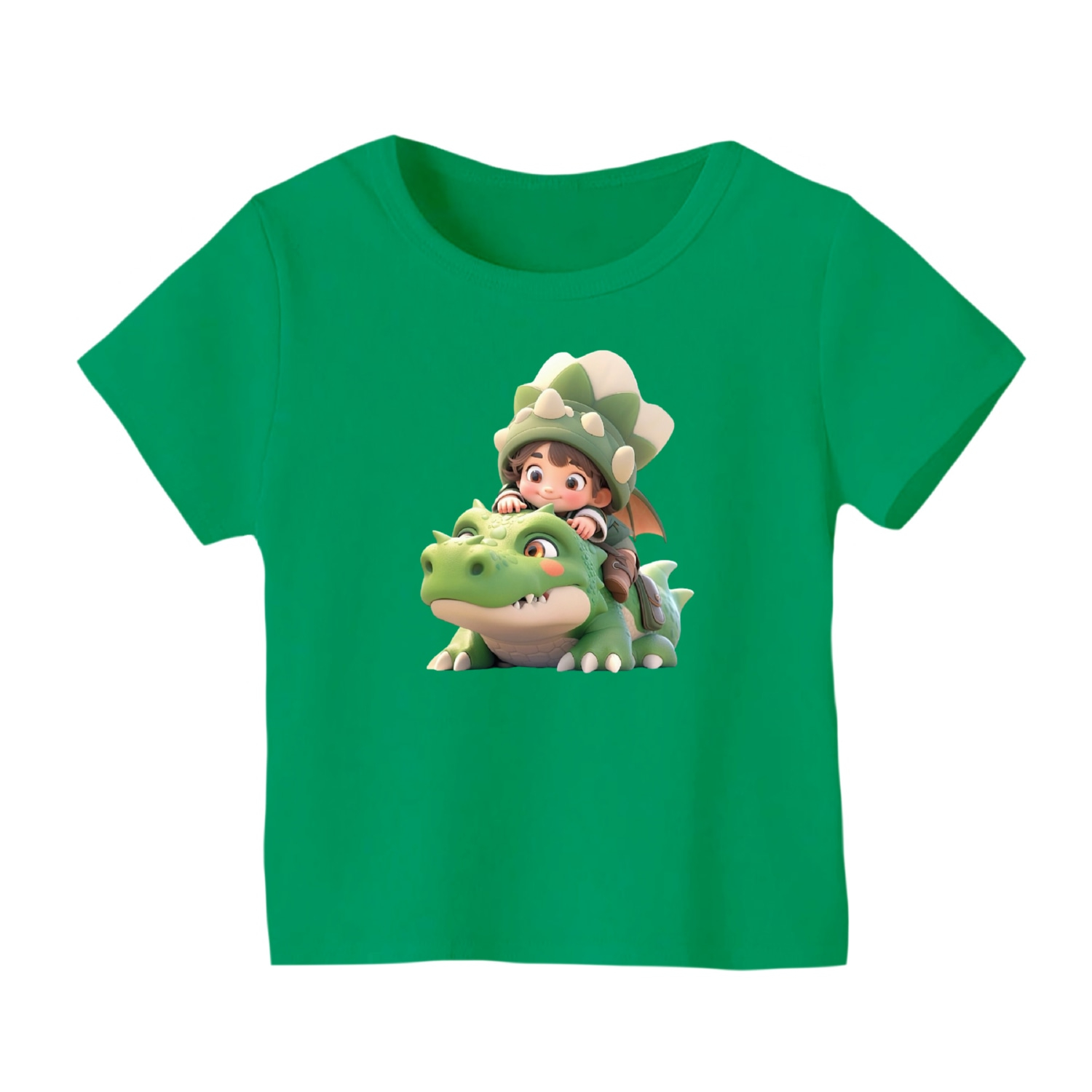 تی شرت آستین کوتاه بچگانه مدل دایناسور کد 13 رنگ سبز