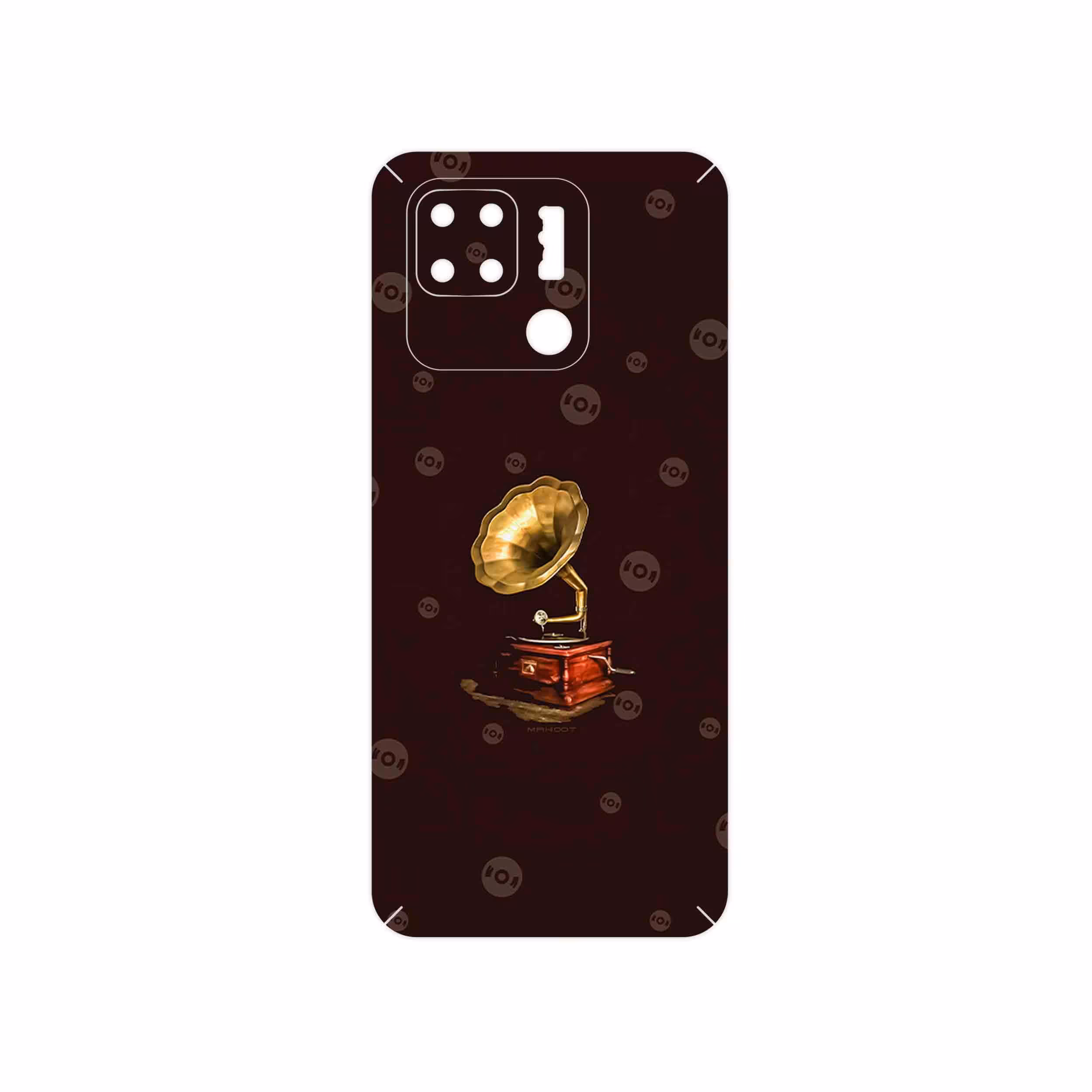 برچسب پوششی ماهوت مدل Gramophone Nostalgia مناسب برای گوشی موبایل شیائومی Redmi 10C