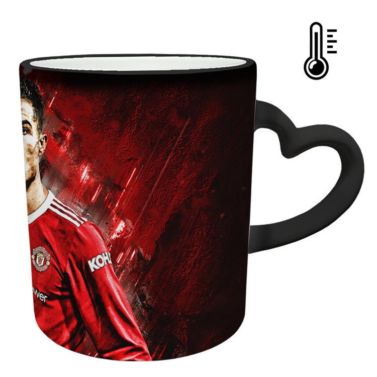 ماگ حرارتی مدل دسته قلبی طرح رونالدو کد 78