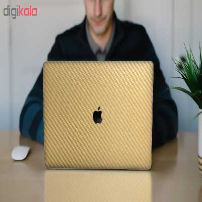 برچسب پوششی ماهوت مدل Gold Carbon مناسب برای لپ تاپ اپل Macbook Pro 2016 15inch Retina