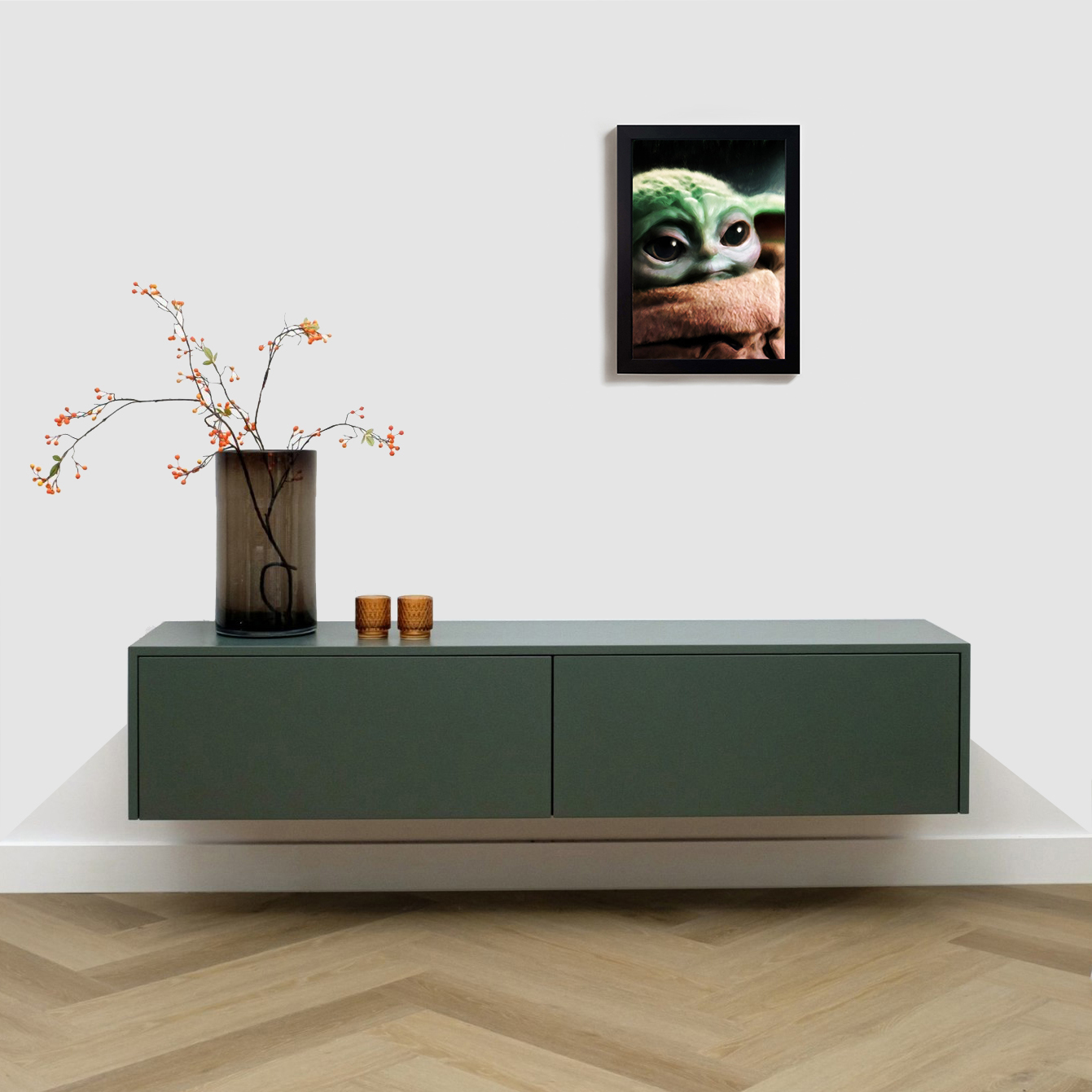 تابلو مدل فیلم جنگ ستارگان بیبی یودا starwars baby yoda B313