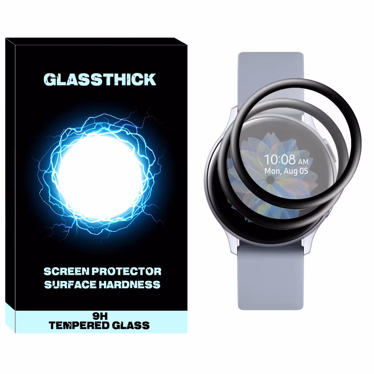 محافظ صفحه نمایش نانو گلستیگ مدل NGL مناسب برای ساعت هوشمند سامسونگ Galaxy Watch Active 44mm بسته دو عددی