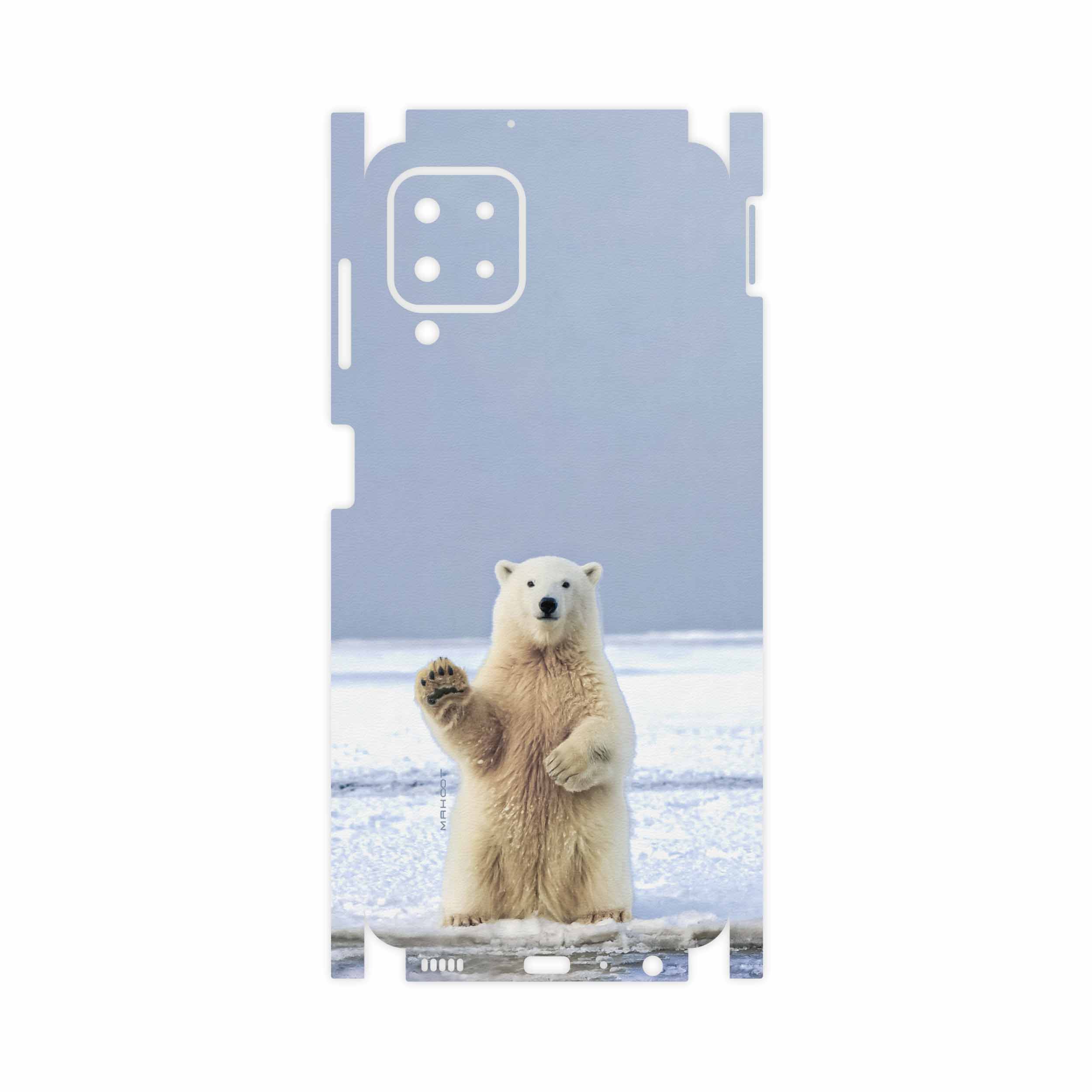 برچسب پوششی ماهوت مدل Polar-bear-FullSkin مناسب برای گوشی موبایل سامسونگ Galaxy A22 4G
