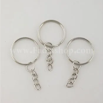 حلقه سرکلیدی زنجیر دار 2.3 نقره ای مدل 2