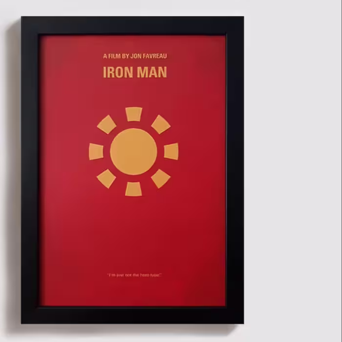 تابلو طرح آیرون من مارول ironman marvel BL007