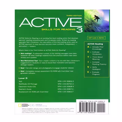 کتاب Active Skills For Reading 3 اثر Neil J Anderson انتشارات الوندپویان