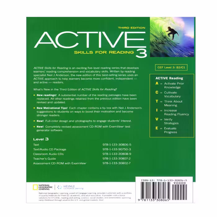کتاب Active Skills For Reading 3 اثر Neil J Anderson انتشارات الوندپویان