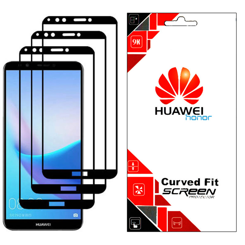 محافظ صفحه نمایش مدل GHF مناسب برای گوشی موبایل هوآوی Y9 2018 بسته 3 عددی | کالا برتری