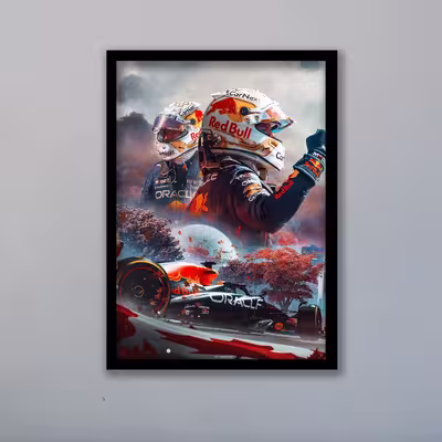 تابلو مدل فرمول یک مکس ورشتپن F1 Verstappen کد LA-F1G1003B