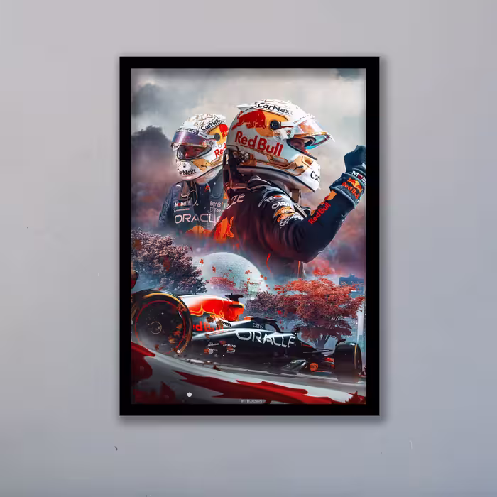 تابلو مدل فرمول یک مکس ورشتپن F1 Verstappen کد LA-F1G1003B