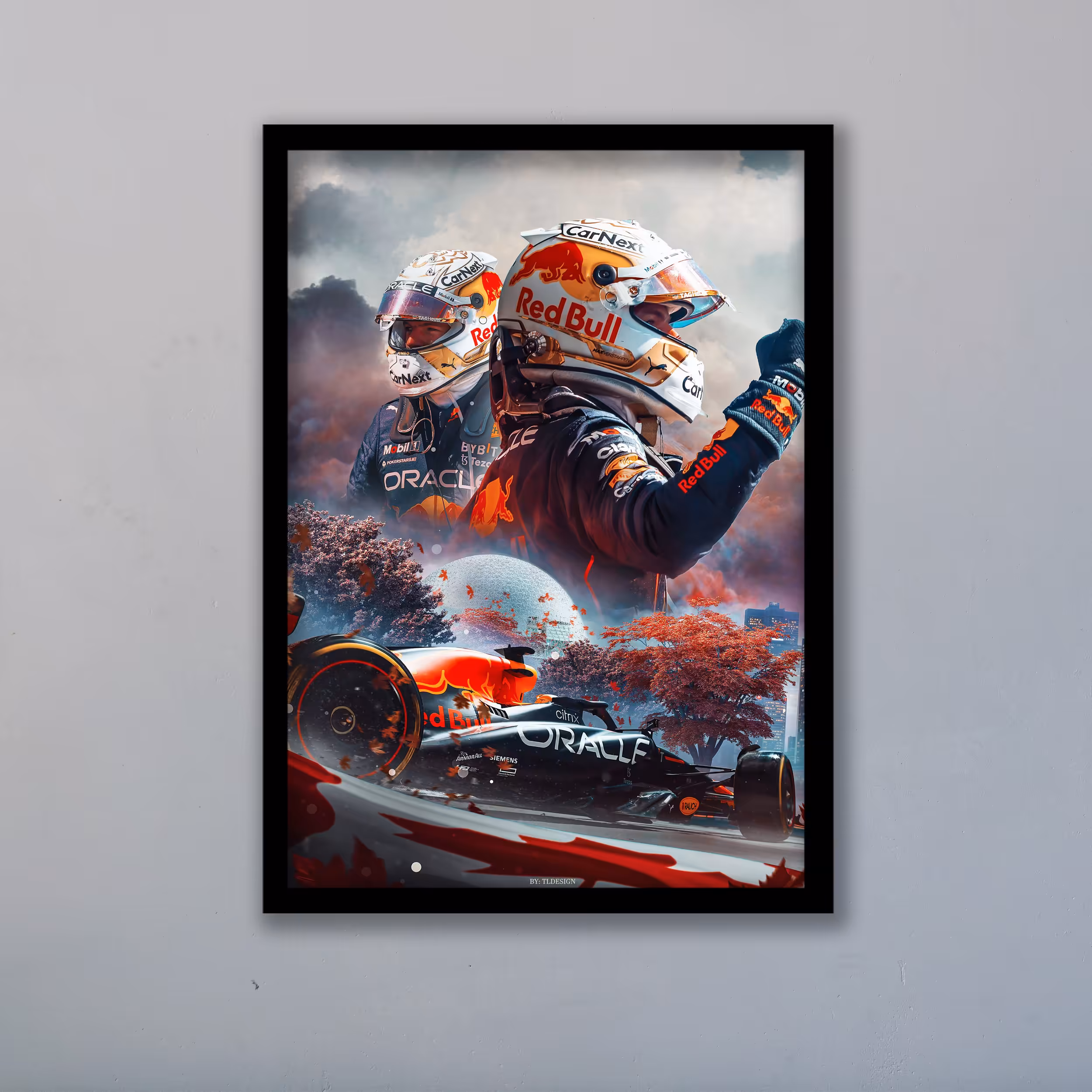 تابلو مدل فرمول یک مکس ورشتپن F1 Verstappen کد LA-F1G1003B