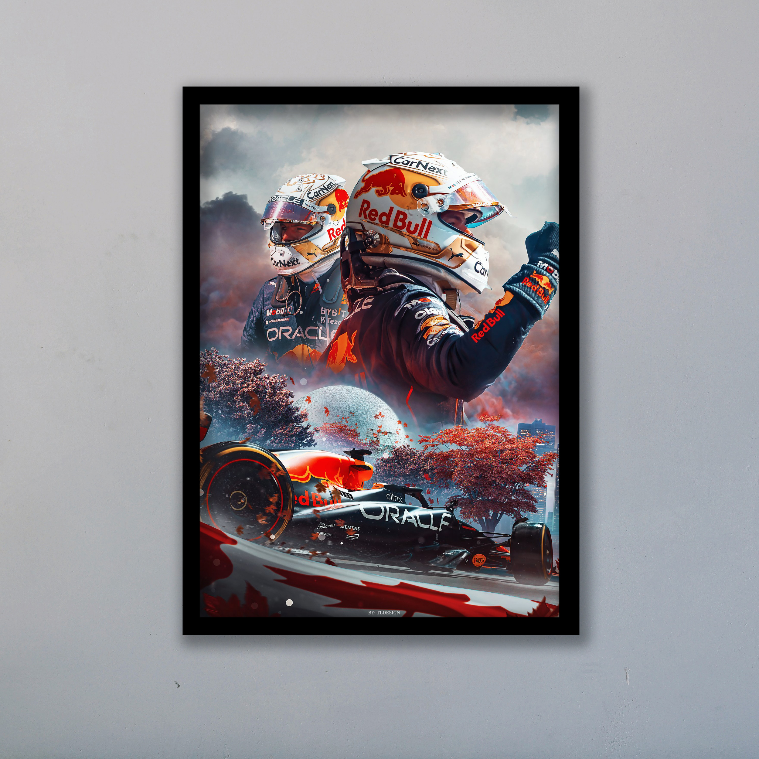 تابلو مدل فرمول یک مکس ورشتپن F1 Verstappen کد LA-F1G1003B