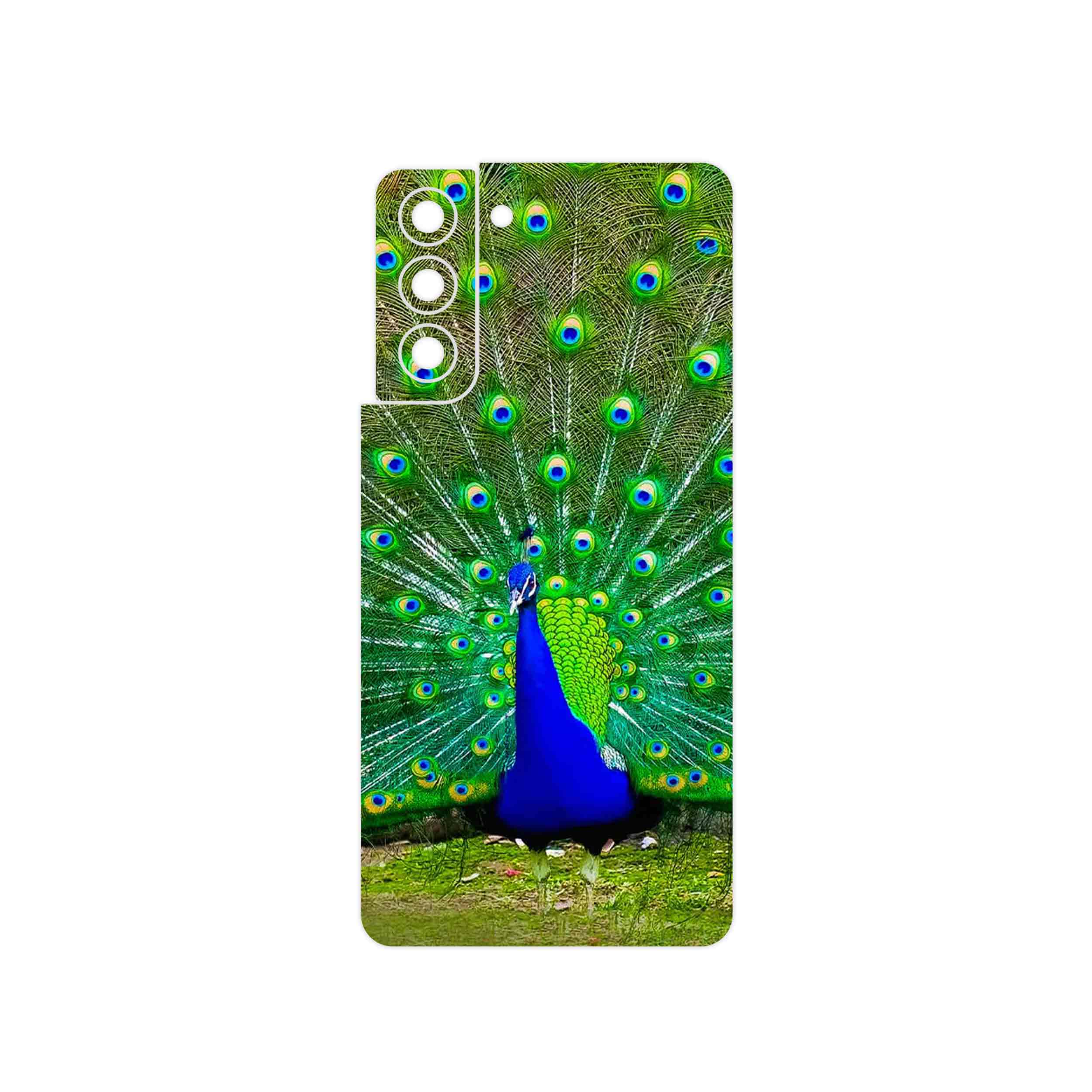 برچسب پوششی ماهوت مدل Peacock مناسب برای گوشی موبایل سامسونگ Galaxy S21 5G