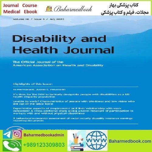 Disability and Health Journal Volume 16 Issue 1 to 3