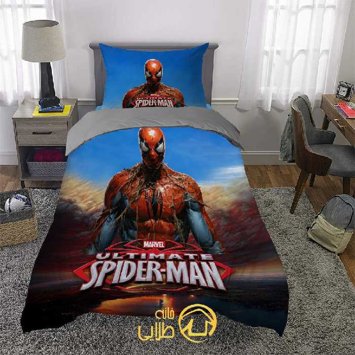 سرویس لحاف یک نفره برند BELINA مدل spiderman - خانه طلایی