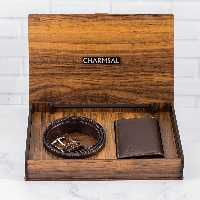 ست 2 تکه چرمسال کیف جیبی و کمربند