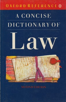 خرید کتاب A CONCISE DICTIONARY OF LAW — کتابسرای طه