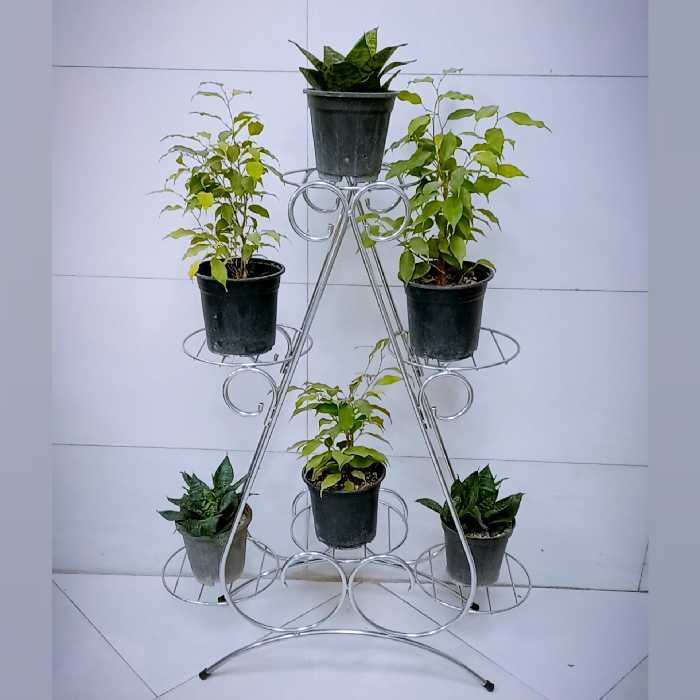 استند گل فلزی رنگ کوره ای