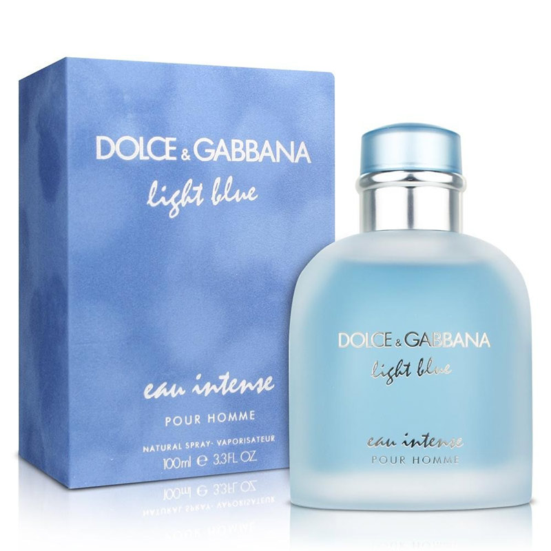عطر ادکلن دلچه گابانا لایت بلو او اینتنس مردانه Dolce Gabbana Light Blue Eau Intense Pour Homme • خوش آرا