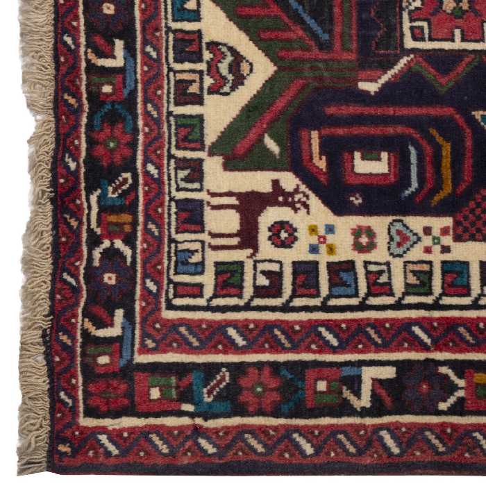 فرش قدیمی دستباف یک متری سی پرشیا کد 187237