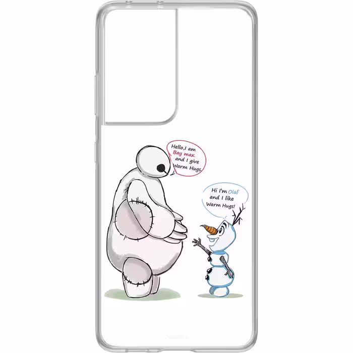 کاور طرح Olaf &amp; Baymax مناسب برای گوشی موبایل سامسونگ Galaxy S21 Ultra