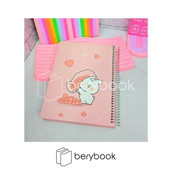 Sevil / سویل / دفتر سیمی / جلد سخت / حاشیه دار 100 برگ / 831