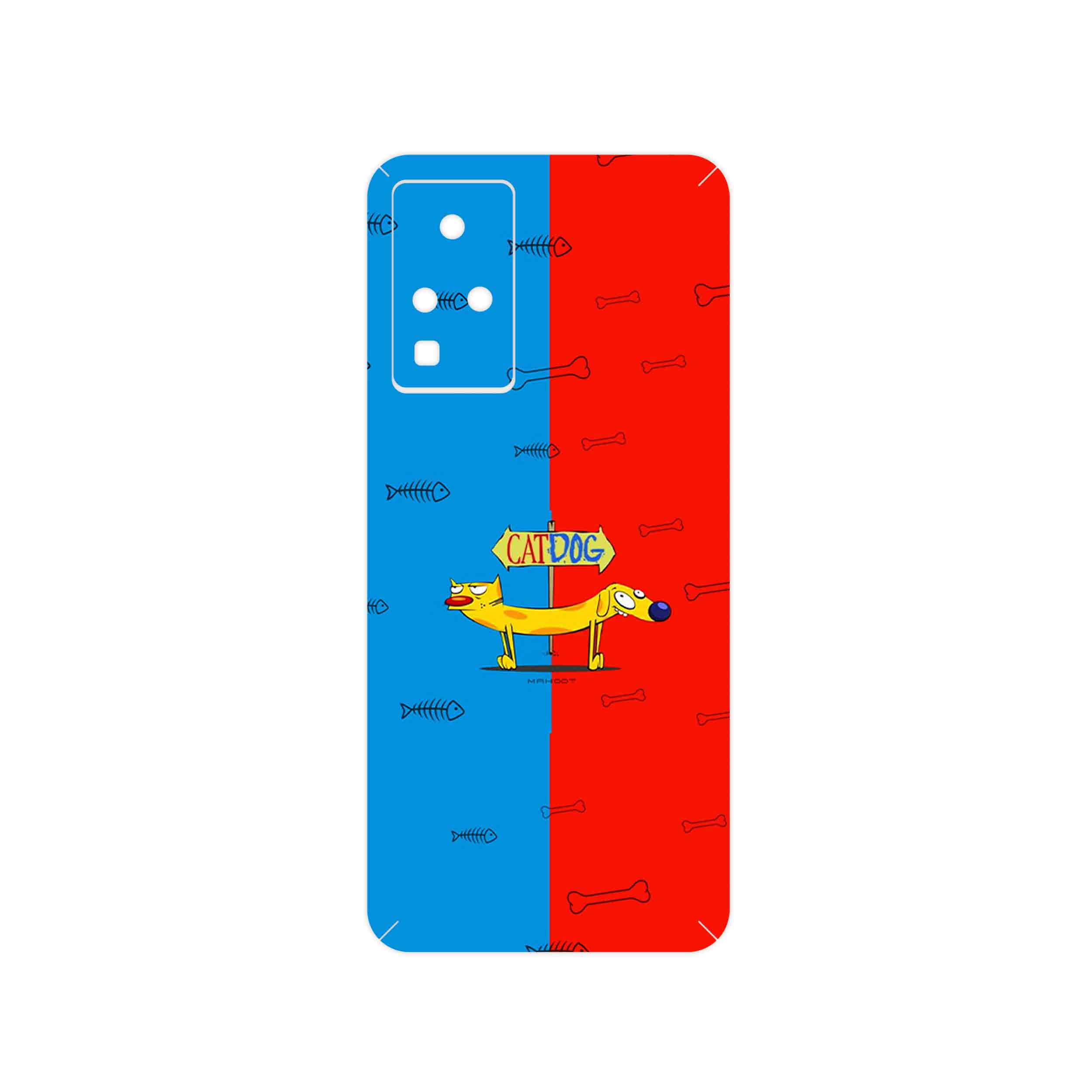برچسب پوششی ماهوت مدل CatDog مناسب برای گوشی موبایل اینفینیکس Zero X