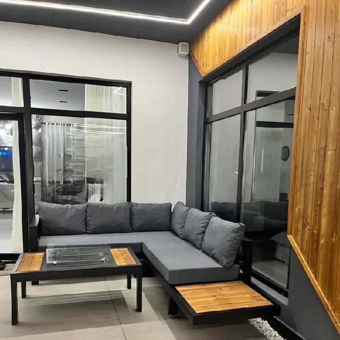 مبل ال آهنی فضای باز مدل شارلوت