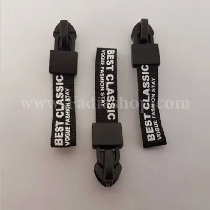 سری زیپ فانتزی مشکی بسته ای